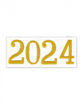 Jahreszahl 2024 gold für Osterkerze, 2 cm hoch