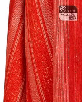 Dalmatik rot Streifeneinwebe Wolle & Seide